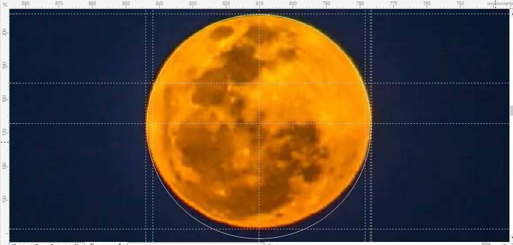 видимые размеры Луны